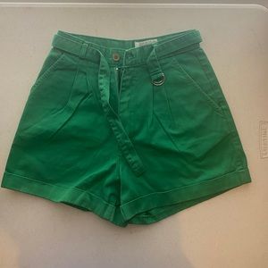 Green vintage shorts